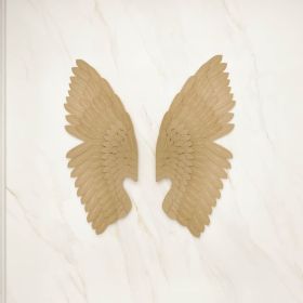 32.7" Luxury 2 Pieces Gold Wing Wall Decor Home Angel Wing Art Set