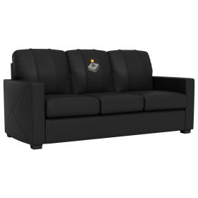 Silver Sofa with Joystick Gaming Logo (Joystick Color: Green)