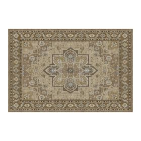 1PC Bohemian Vintage Watercolor Doormat - Non-Slip Soft Rug, Stain-Resistant Washable Mat for Entryway, Kitchen, Living Room, Laundry & Bathroom (colour: KSX-6-9-10, size: 6*9ft/183*275cm)